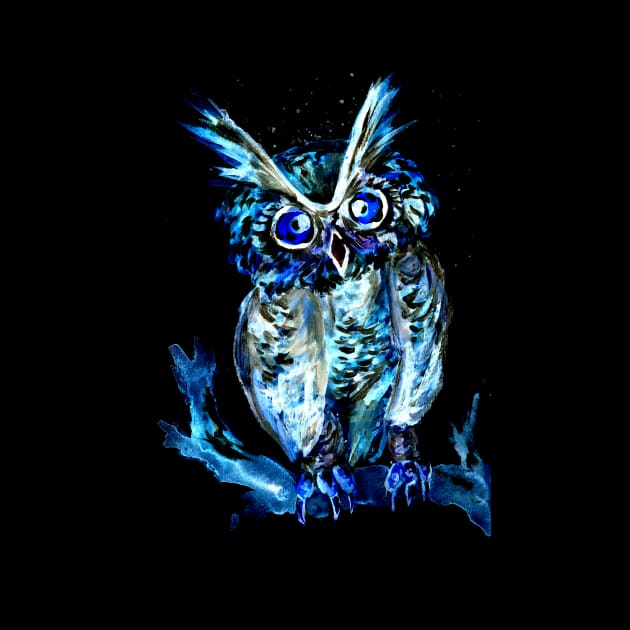 Little Blue Owl by ZeichenbloQ