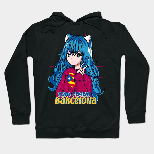 Barcelona Femeni Anime Soccer Girl Sweater - Barcelona Femeni - Hoodie | TeePublic Barcelona Femeni Anime Soccer Girl Sweater - Barcelona Femeni - Hoodie | TeePublic