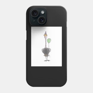 Ostrich with Balloon - Happy Birthday Phone Case