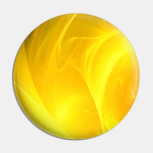 Yellow Fractal Pin