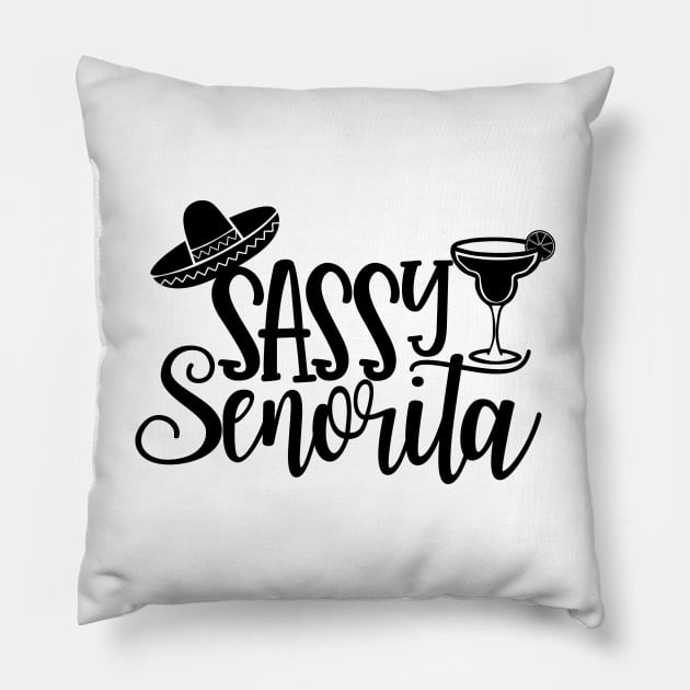 Sassy Senorita Pillow by CANVAZSHOP