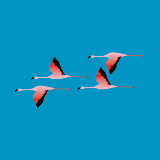 Flying flamingos T-Shirt