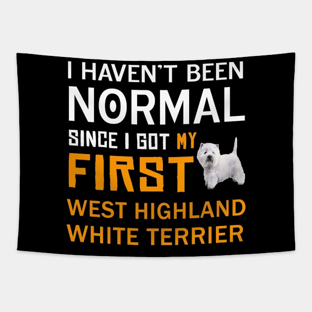 West Highland White Terrier , Westie Tapestry by bienvaem