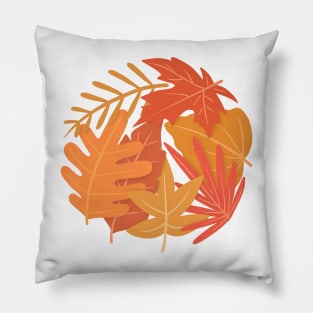 circle autumn Pillow