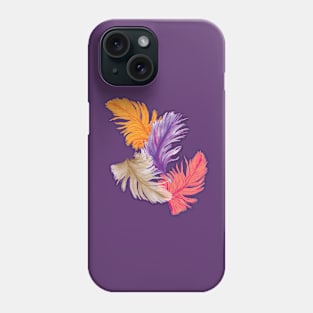 Warm Falling Feathers Phone Case