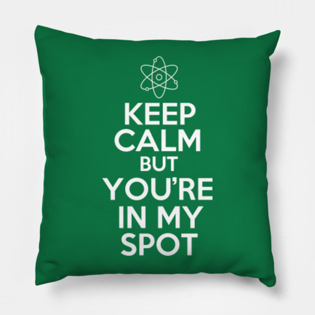 Keep Calm But You Re In My Spot Tv Shows Pillow Teepublic