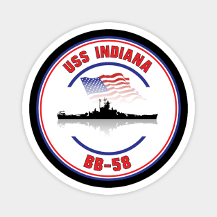 USS Indiana BB-58 Magnet