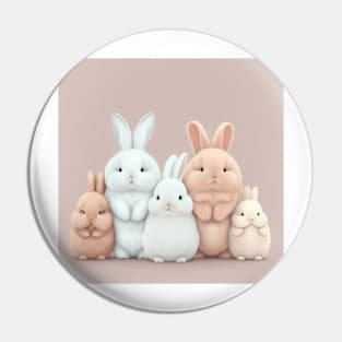 cute bunny rabbits loaf Pin