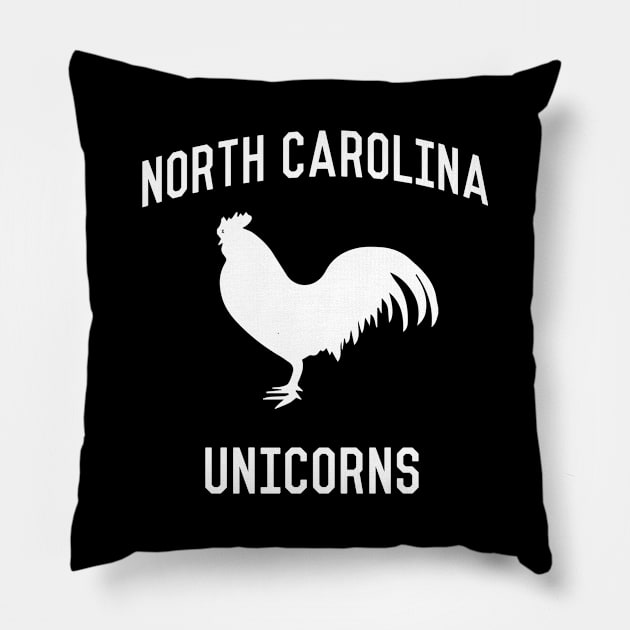 North Carolina Unicorns Pillow by Flippin' Sweet Gear