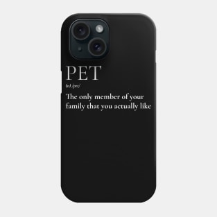 Pets the discription Phone Case