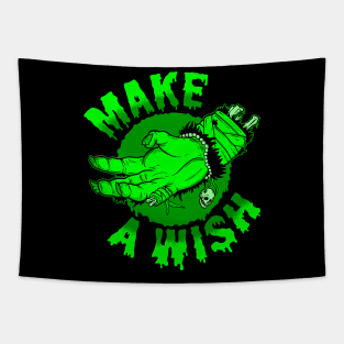 Make a Wish (green) Tapestry