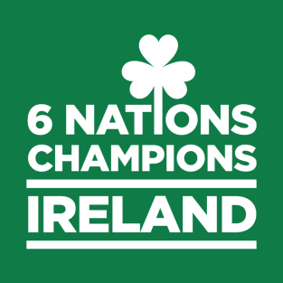 Ireland 6 Nations Rugby Union Champions T-Shirt