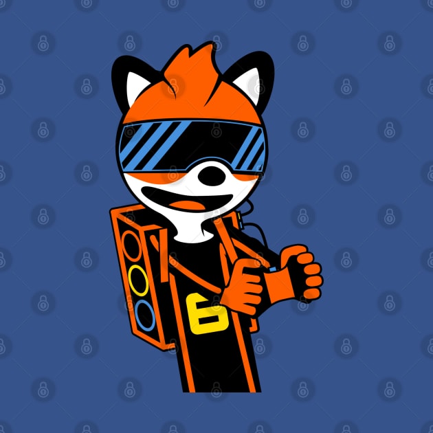 Happy E-Sports Gamer Fox by MOULE