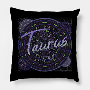 Taurus Zodiac Astrology Pillow