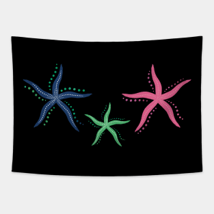 Summer holidays with starfish Tapestry