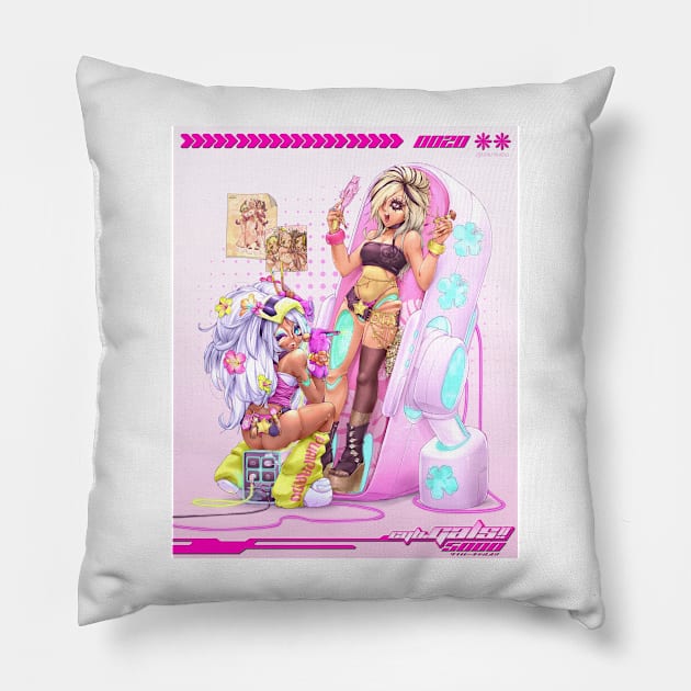 CYBER ☆ GAL 0020!! Pillow by PURIPRADO