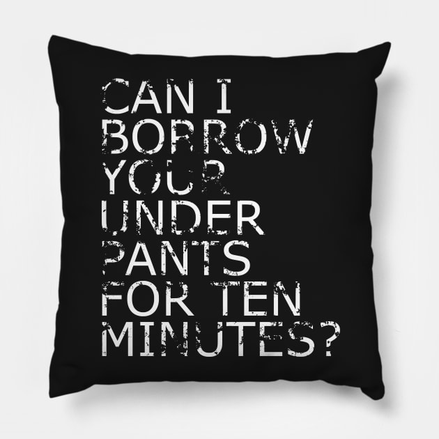 Ten Minute Underpants Pillow by flimflamsam