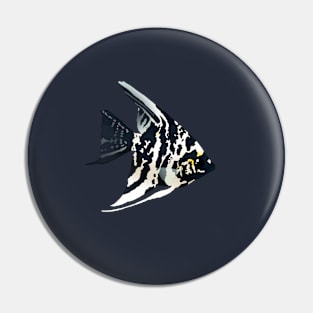 Marble Angelfish Pin