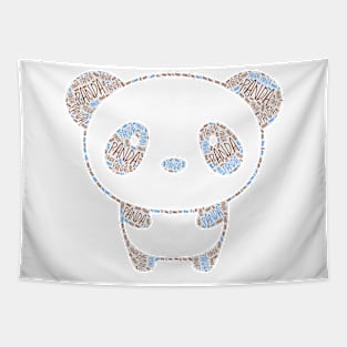 panda word art Tapestry