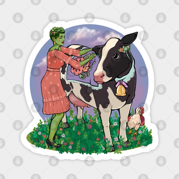 Sims 4 - Plant Sim and Cow Pal Magnet by artbysavi