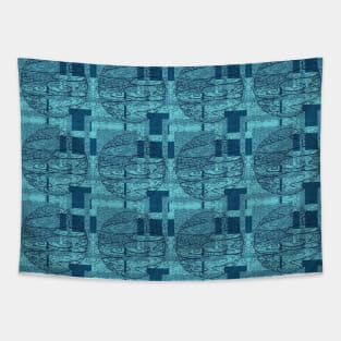 Circle and Square Pattern Tapestry