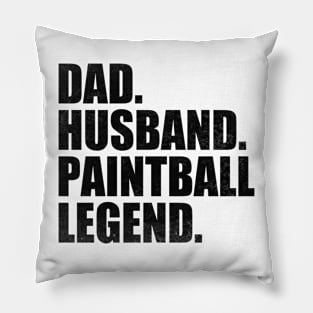 Funny Paintball Dad Husband Legend Paintball Father's Day Pillow