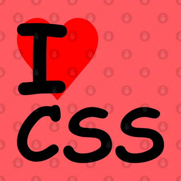 I Love CSS ♥ (Black Text) by ObscureDesigns