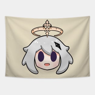 Genshin impact paimon chibi head Tapestry