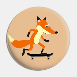 Fox skateboarding Pin