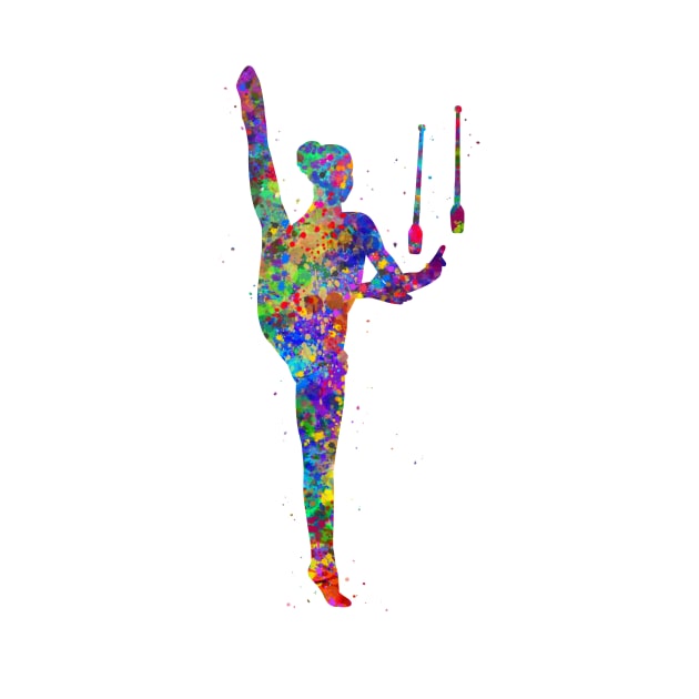 Rhythmic gymnastics juggling by Yahya Art