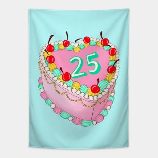 25th Birthday cake Tapestry