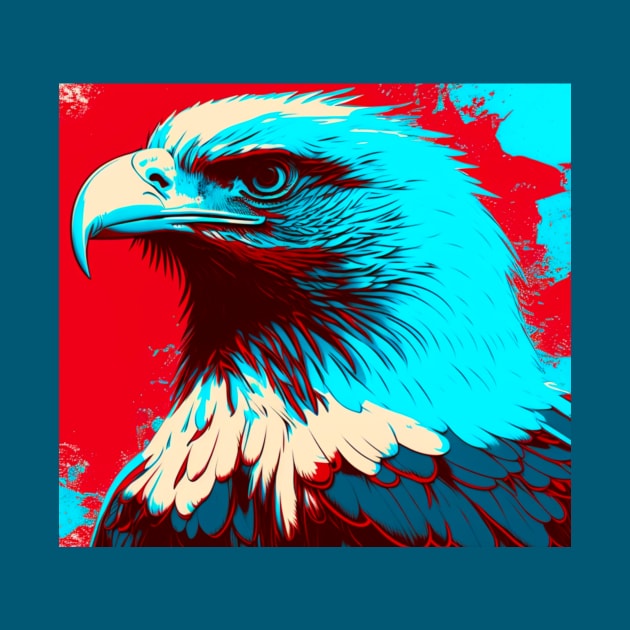 Pop Art Eagle by Star Scrunch