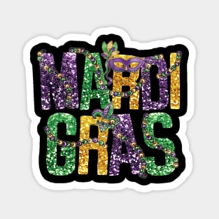 Happy Mardi Gras Mask Mardi Gras Party For Men Women Kids Magnet