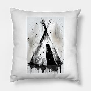 Native American Tipi Pillow