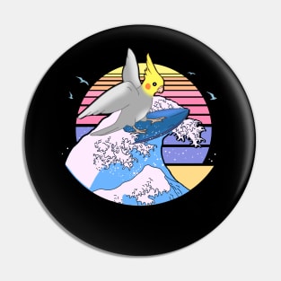 Aesthetic Surfing Cocktiel Doodle Pin