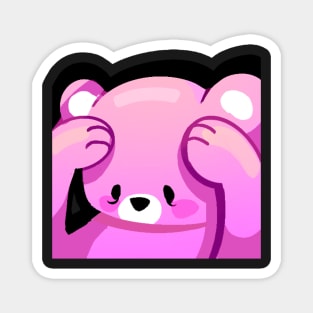 Mayo the Bear Sticker - pixieguts emote art Magnet