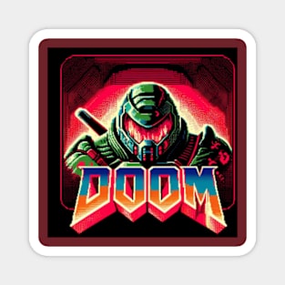 Doom Guy Retro Magnet