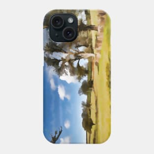 Winter Clouds Over English Fields Phone Case