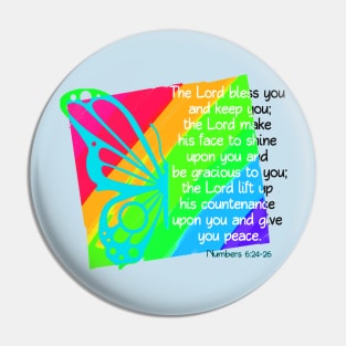 The Lord Bless You Religious Christian Art Pin