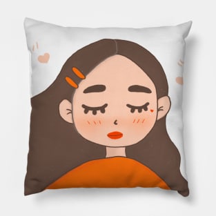 cutie girl Pillow