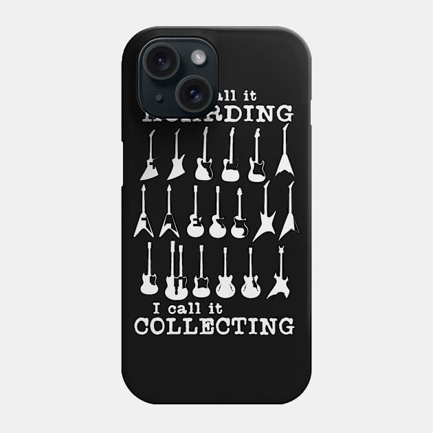 Guitar Collectors Musician Gear Gift Mug Shirt Guitar Player Music Lover T-Shirt Phone Case by blueversion