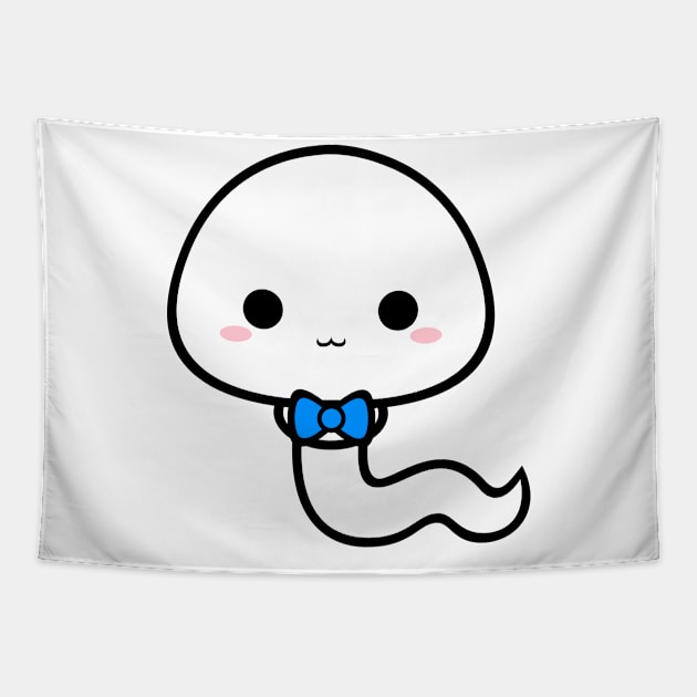 Cute Kawaii Sperm Boy Tapestry by alien3287