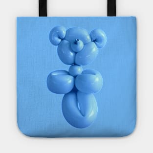 Teddy bear balloon in blue Tote