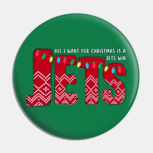 All I want for Christmas is a Jets Win Pin