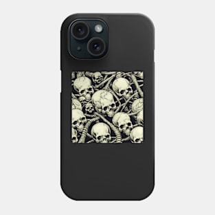 Skulls, skulls, skulls! Model 1 Phone Case