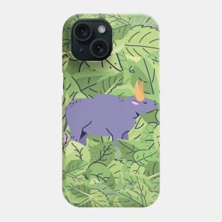 Cattle in Leaves Phone Case