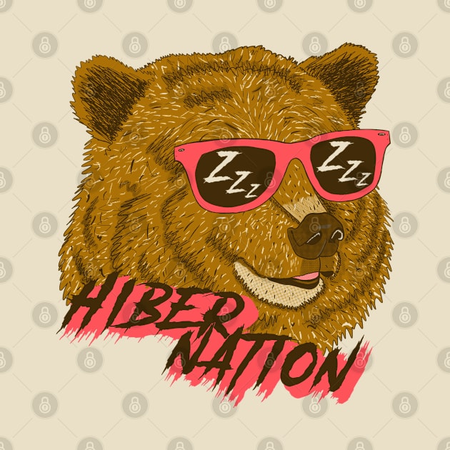 Hibernate Rave Bear by MorvernDesigns