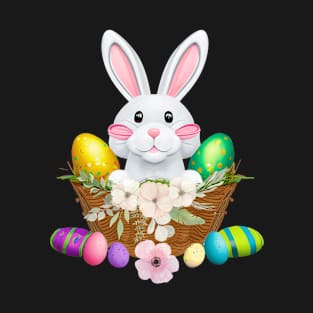 Easter Bunny Beautiful Easter Eggs T-Shirt