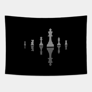 Chess pieces - king in front - horizontal design - ORENOB Tapestry