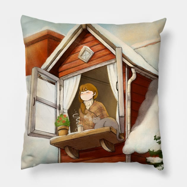 Winter with you Pillow by LUNA